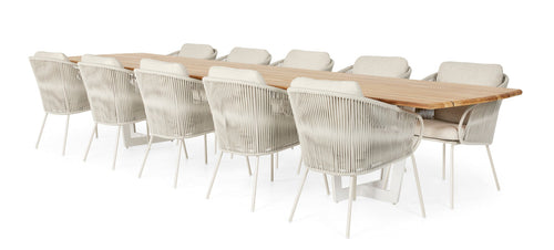 SUNS Dolce dining chair - Natural gravel / Camel sand