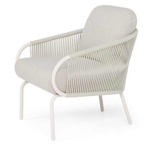 SUNS Dolce low dining chair - Natural gravel / Camel sand
