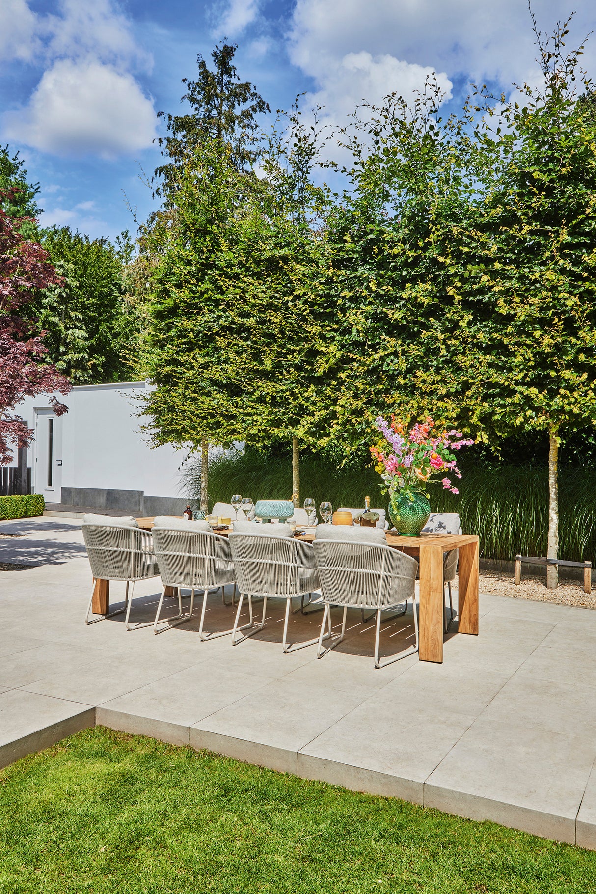 SUNS Noli dining chair - Natural gravel / Camel sand