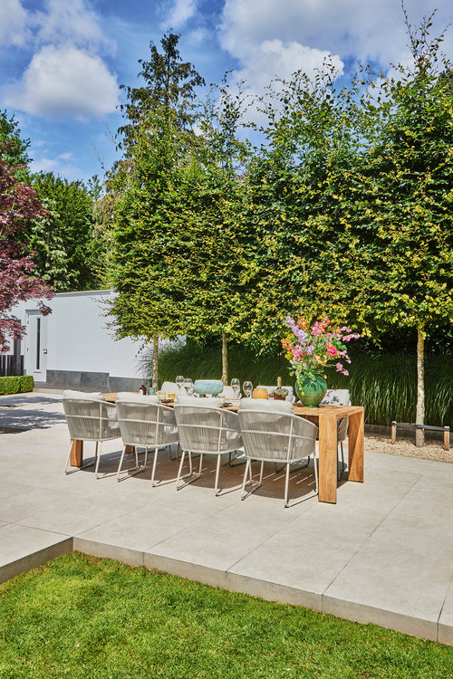 SUNS Noli dining chair - Natural gravel / Camel sand