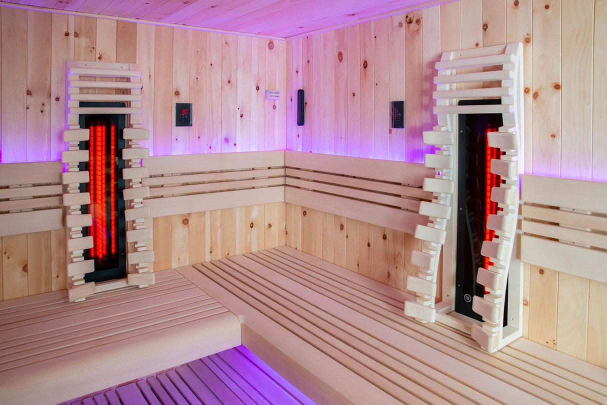 Harvia houten sauna rugsteun groot - Espen