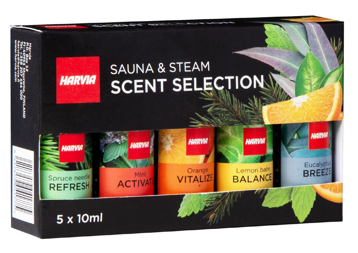 Harvia proefset met 5 saunageuren (5 x 10 ml)