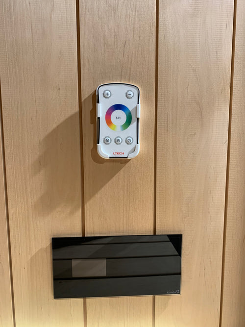 Rhodos maatwerk binnensauna 220 x 200 x 221 cm - elzenhout