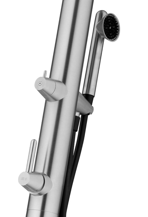 Jee-O Cone 02 buitendouche - geborsteld RVS