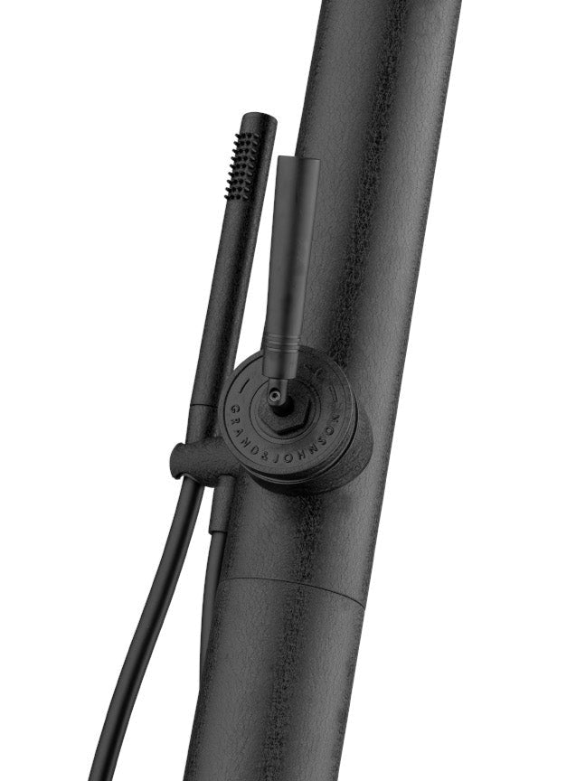 Jee-O Soho 02 buitendouche - hammercoated zwart RVS