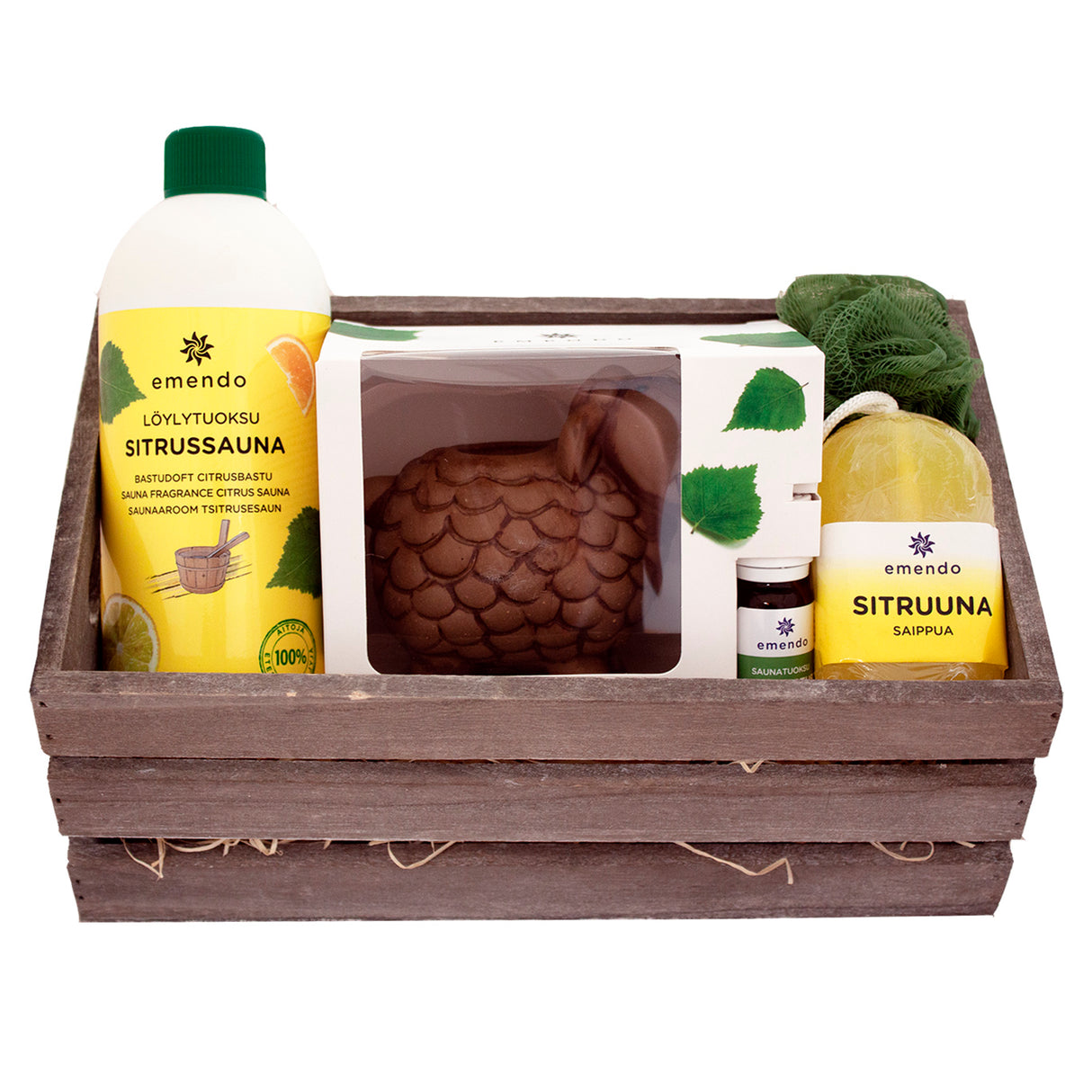 Emendo sauna geschenkmand