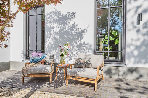 SUNS Termoli lounge stoel - Natrual gravel