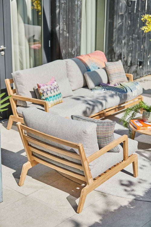 SUNS Termoli lounge stoel - Natrual gravel