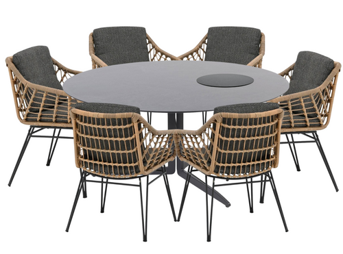 4 Seasons outdoor embrace tafel + lazy susan + cottage dining - demo