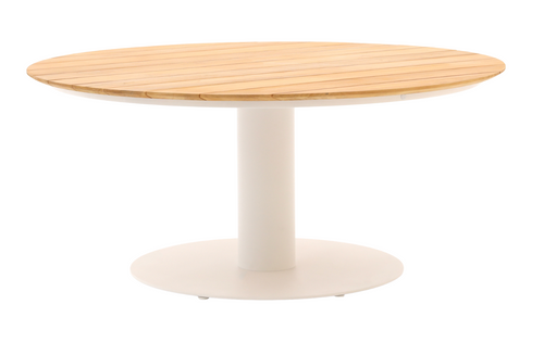 SUNS Grado tafel Ø120 x 75,5 cm - Teak blad / Camel sand frame