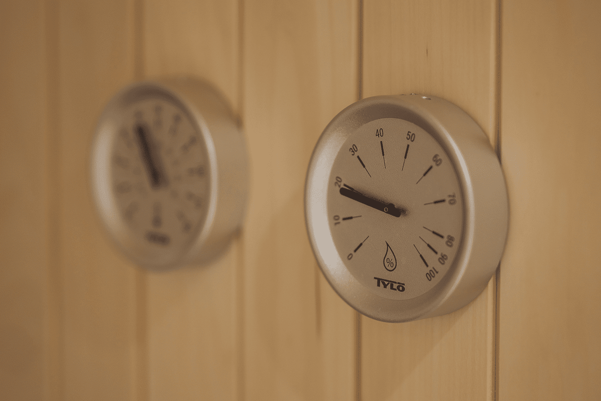 Tylö Brilliant design sauna thermometer - zilver