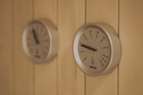 Tylö Brilliant design sauna thermometer - zilver