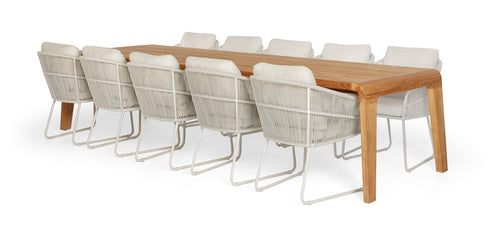 SUNS Noli dining chair - Natural gravel / Camel sand