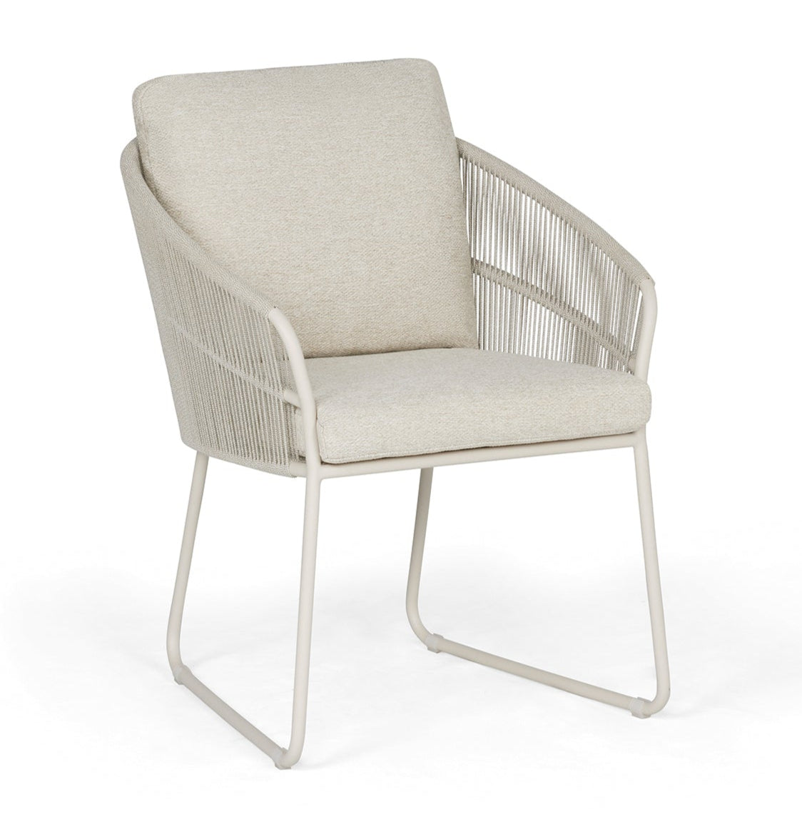 SUNS Noli dining chair - Natural gravel / Camel sand