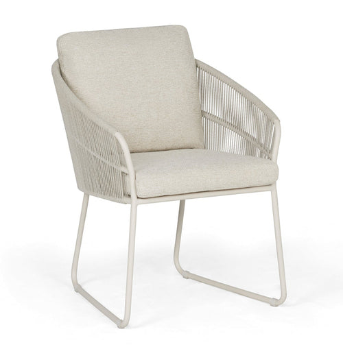 SUNS Noli dining chair - Natural gravel / Camel sand