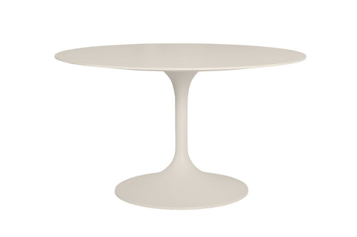 SUNS Nova dining table Ø 150 cm - Sintered stone taupe blad / Matt royal grey frame