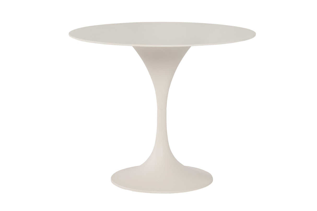 SUNS Nova dining table Ø 150 cm - Sintered stone taupe blad / Matt royal grey frame