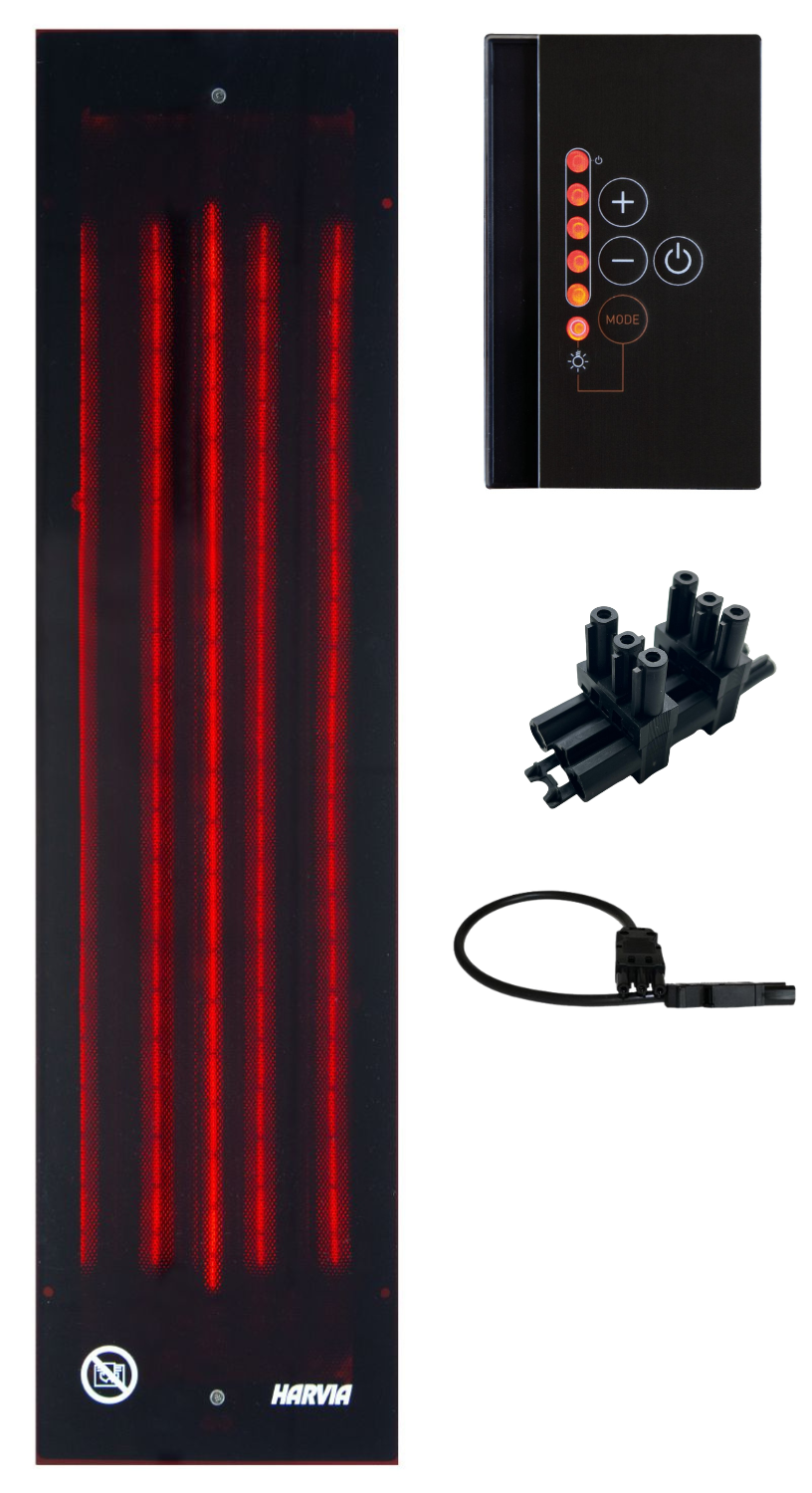Harvia Vitamy Full Spectrum 4-delige infraroodset met Infrabox