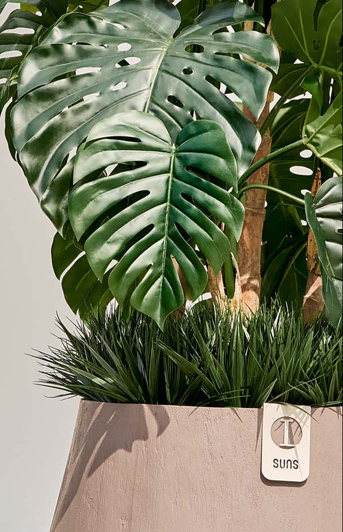 SUNS Rondello pot 42 x 90 cm - Ash brown