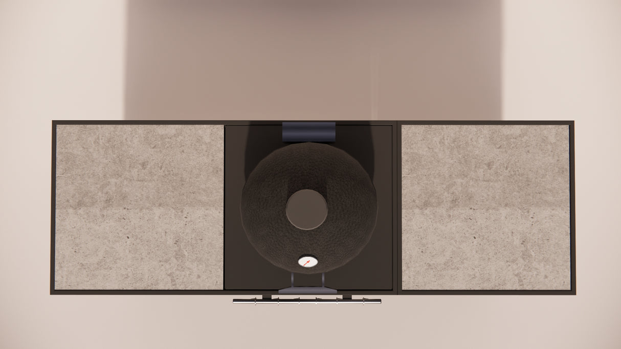 Roostr Rubix duo met kamado + single met deur - charcoal black