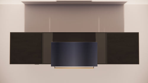 Roostr Rubix opstelling met gasbarbecue en koelkast - charcoal black
