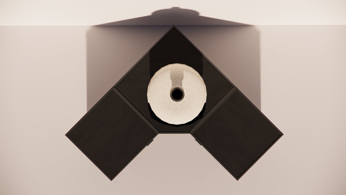 Roostr Rubix hoekopstelling met twee singles (voor kamado of pizzaoven) - charcoal black