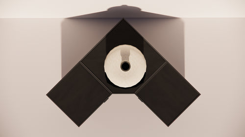 Roostr Rubix hoekopstelling met twee singles (voor kamado of pizzaoven) - charcoal black