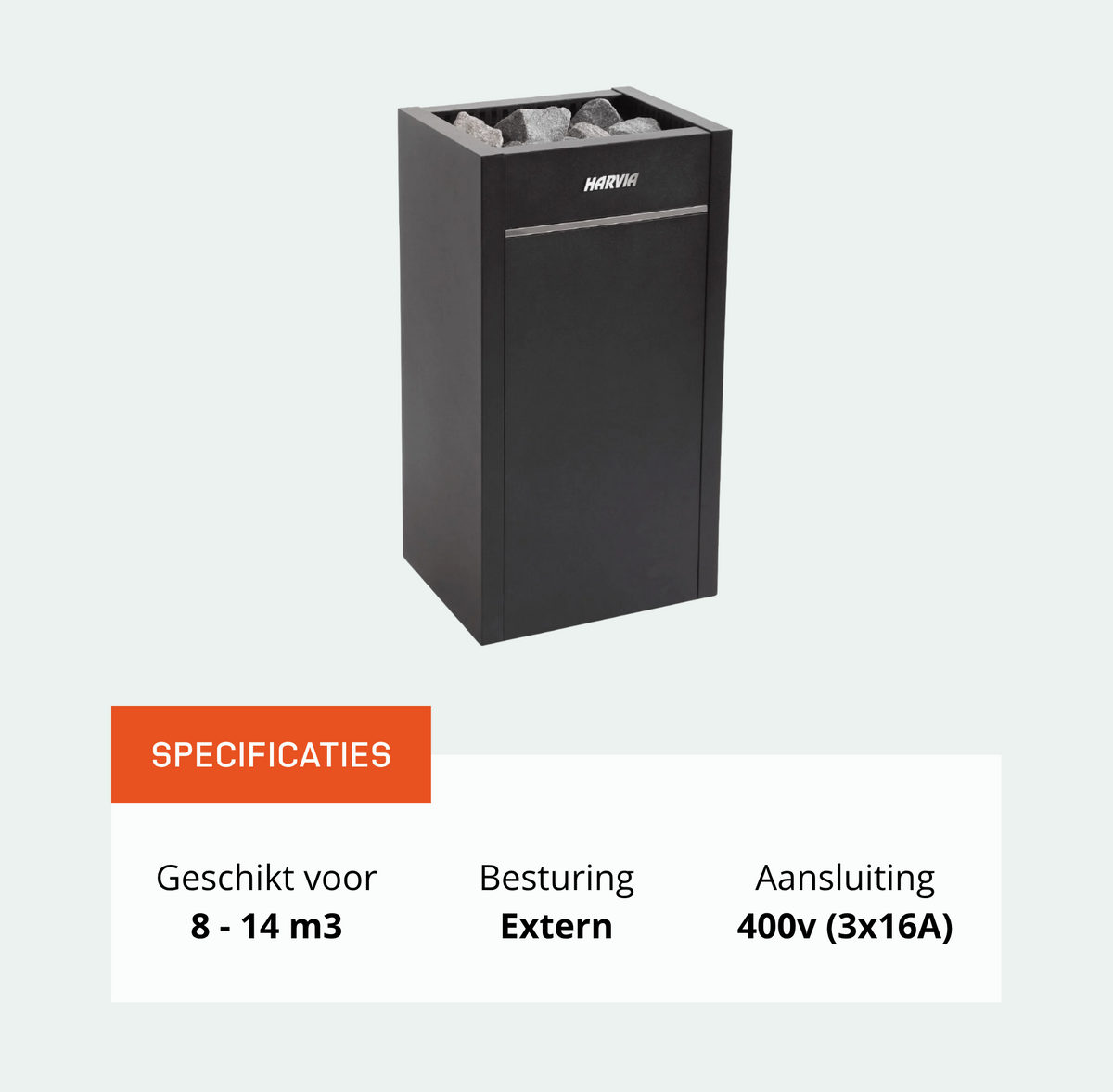 Harvia Virta HL90 saunakachel 9 kW (externe besturing)