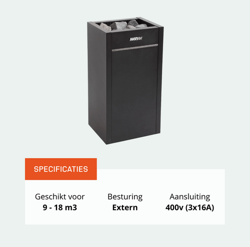 Harvia Virta HL110 saunakachel 10,8 kW (externe besturing)