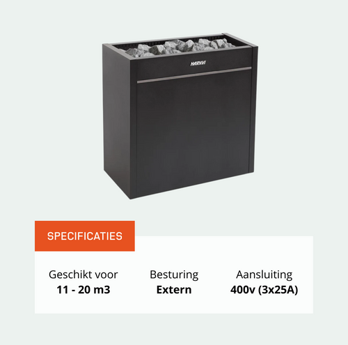 Harvia Virta Pro HL135 saunakachel 13,5 kW (externe besturing)