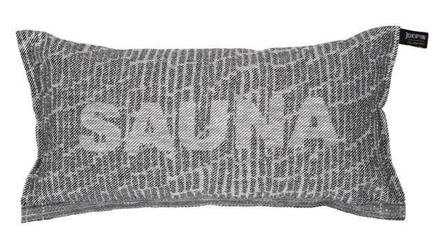 Saunatikut saunakussen 22 x 40 cm - Wit/Zwart
