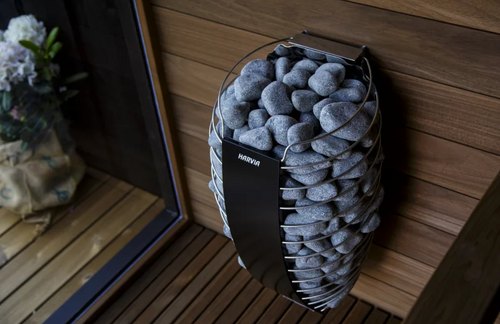 Harvia Spirit SP90XW Black saunakachel 9 kW (externe besturing)