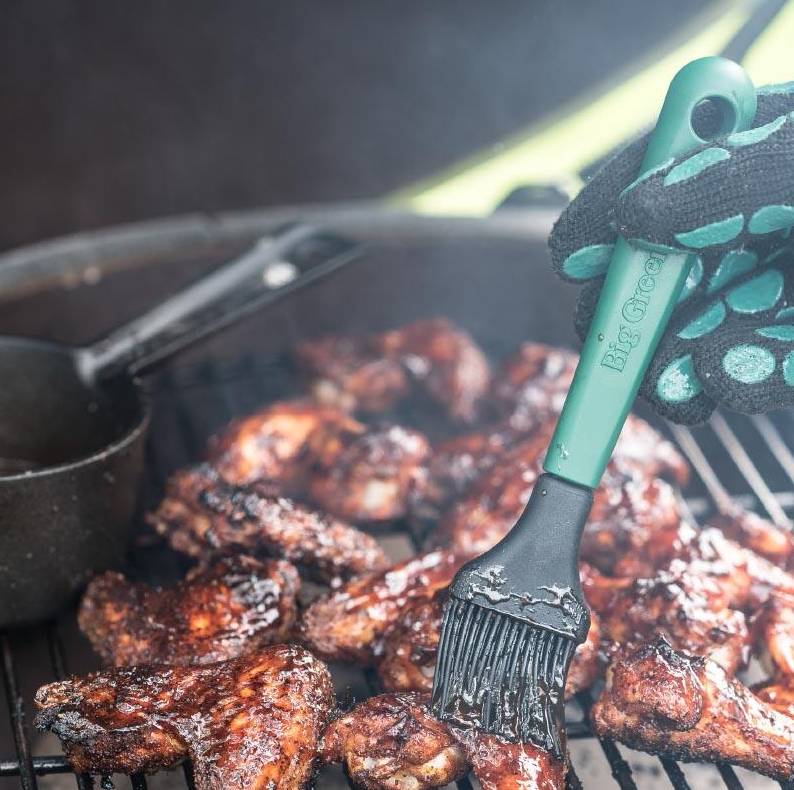 Big Green Egg Gietijzeren steelpan (met braadkwast)