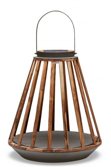 SUNS Kate L tuinlantaarn - teakhout/slate brown