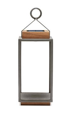 SUNS Coco M tuinlantaarn – teakhout/slate brown