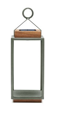 SUNS Coco M tuinlantaarn – teakhout/cool green