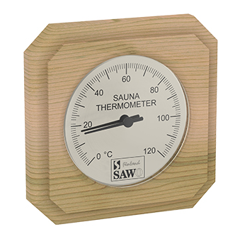 Sauna thermometer met gesneden hoek - Ceder