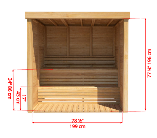 Pure Cube Indoor Sauna 173 x 215 cm