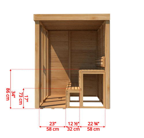 Pure Cube Indoor Sauna 173 x 215 cm
