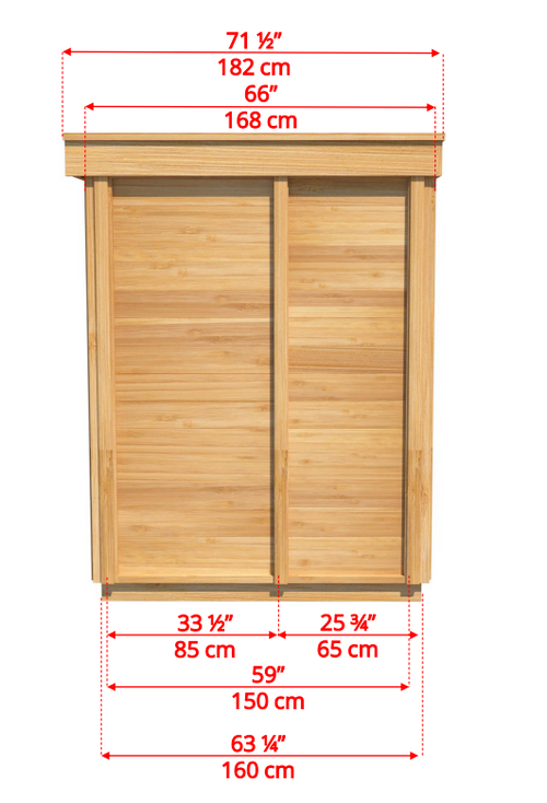 Pure Cube Outdoor sauna 173 x 173 cm