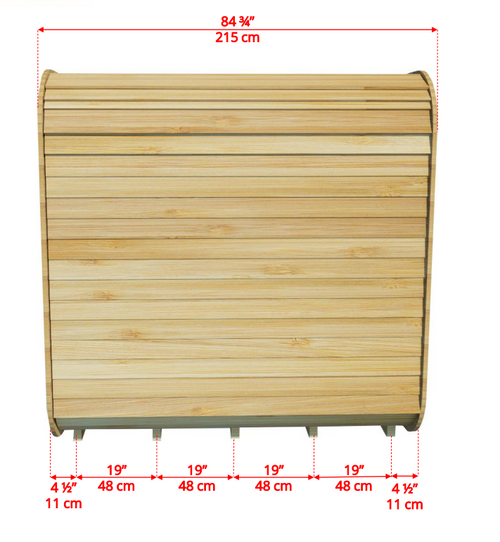 Dundalk Luna sauna white cedar 200 x 200 cm