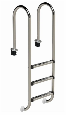 W'eau Muro RVS-316 zwembadtrap - 3 treden