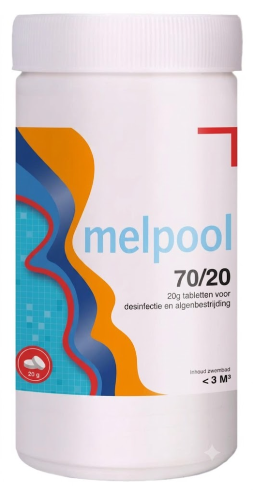 Melpool kleine chloortabletten 70 (20 gram) - 1 kg