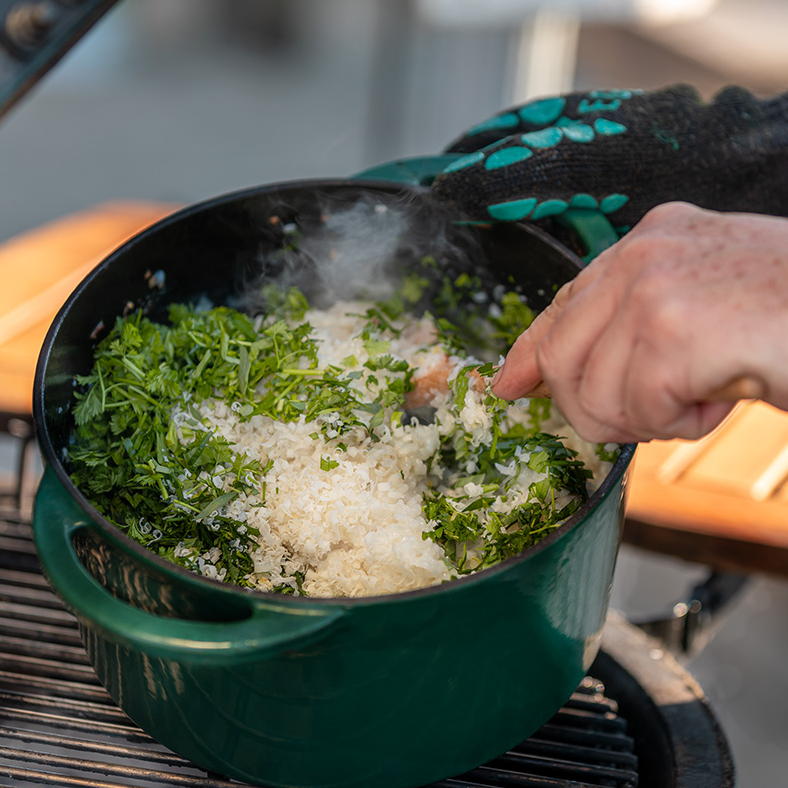 Big Green Egg Groene Dutch Oven rond