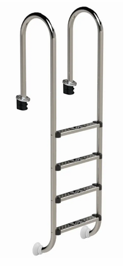W'eau Muro RVS-316 zwembadtrap - 4 treden