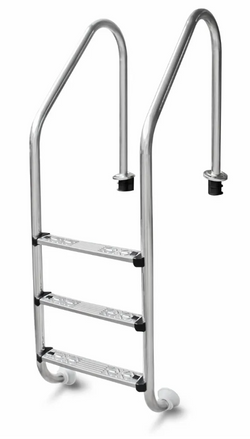 W'eau Standaard RVS-316 zwembadtrap - 3 treden