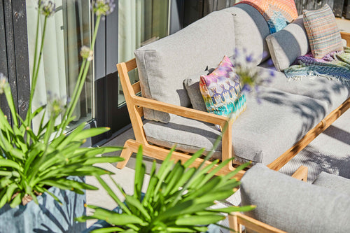 SUNS Termoli 2,5-zits sofa met armleuningen - Natrual gravel