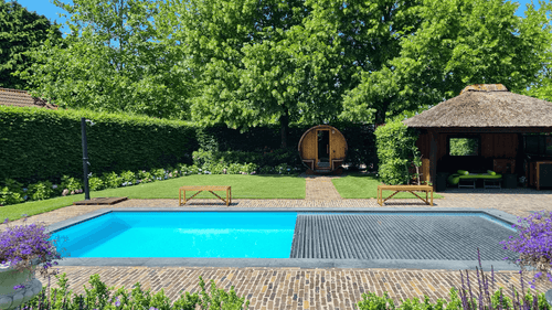 Solpool polypropyleen zwembad 600 x 300 x 150 cm incl. lamellen afdekking