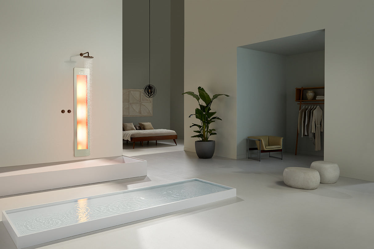 Sunshower One L Sand White inbouw/opbouw (infrarood)