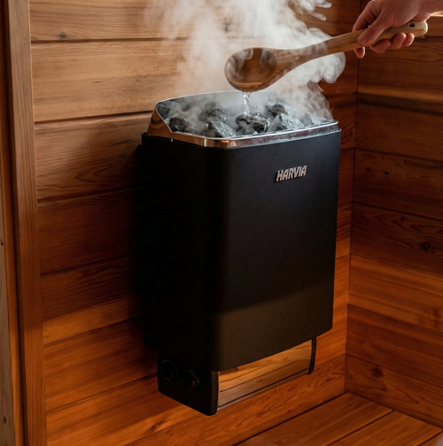 Harvia 100 topsteel saunakachel 6 kW (ingebouwde besturing)